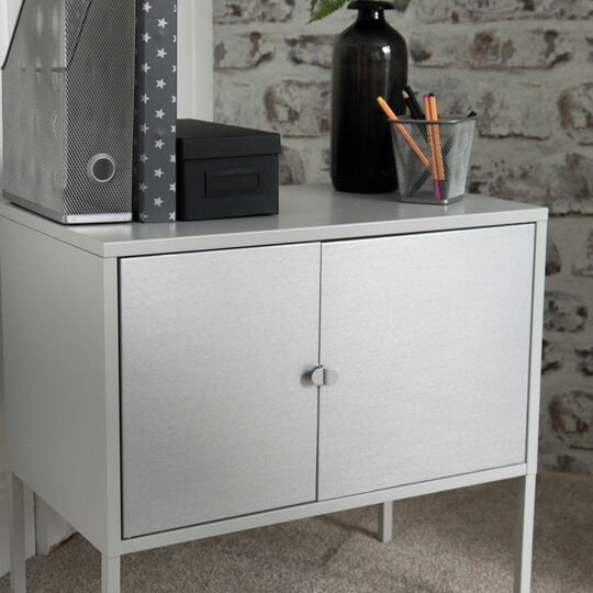 Klebefolie Metallic brush silber image number null